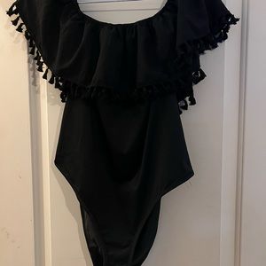 Black bodysuit. Size 1Xl. Made by SHEIN.